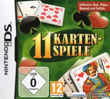 11 Card Games (Europe) (En,De,Es) box cover front